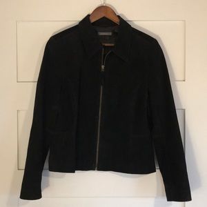 Women’s Liz Claiborne size 12 black suede shirt jacket